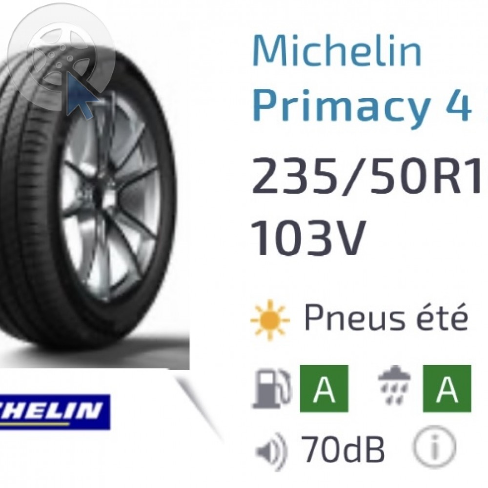 pneu occasion MICHELIN Primacy 4 XL dpt 83  pneu occasion MICHELIN Primacy 4 XL dpt 83